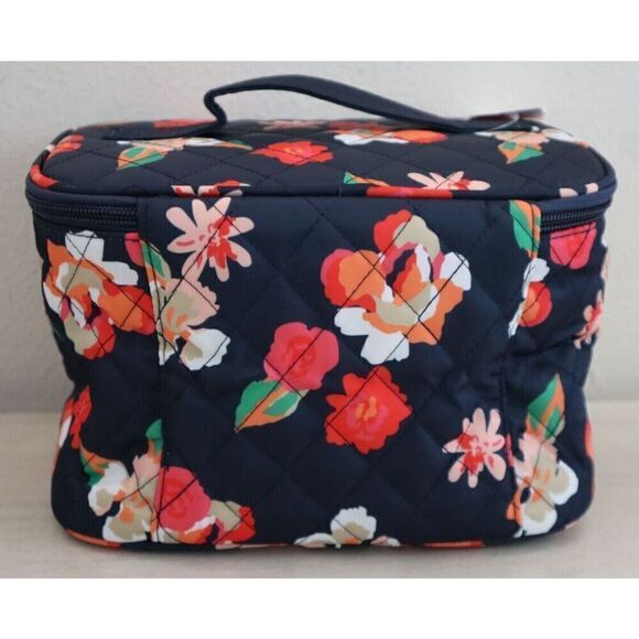Southern Tide 11616-1702 Women's Dress Blue Floral Cosmetic Make-up Toiletry Bag - Picture 2 of 11